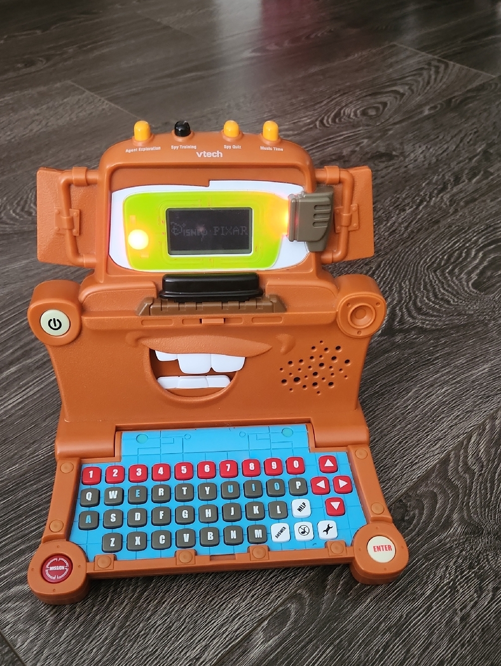 Interactive VTech Disney's Cars 2 Tow Mater's Spy Mission Laptop WORKS TESTED